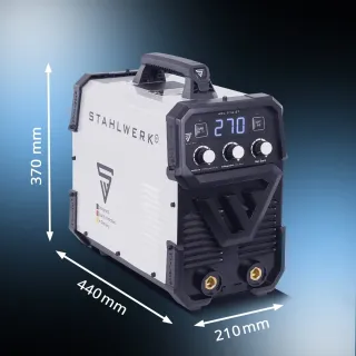 Инверторен заваръчен апарат STAHLWERK ARC 270 ST IGBT SET FULL/ 270А Инверторен заваръчен апарат STAHLWERK ARC 270 ST IGBT SET FULL/ 270А