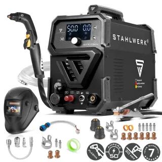 Комплект апарат за плазмено рязане STAHLWERK CUT 50 P Digital SET FULL/ 15-50А