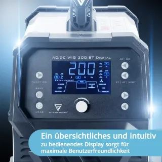 Цифров заваръчен апарат STAHLWERK AC/DC TIG 200 ST 1093/ 200A
