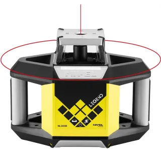Ротационен лазер с лазерна рейка и статив Nivel System NL300R + LS-24 + SJJ1/ 500 м