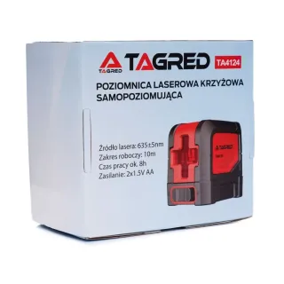 Лазерен нивелир TAGRED TA4124/ 10 м