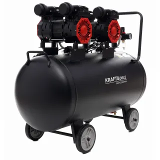Компресор за въздух KraftDele KD1387/ 100 л/ 2x1500W