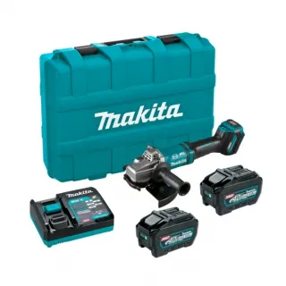 Акумулаторен ъглошлайф Makita GA038GT201/ 40V/ 2х5.0Ah