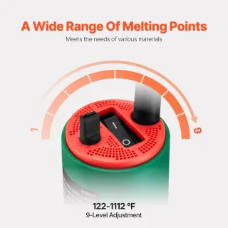 Заваръчен апарат за пластмаса с горещ въздух VEVOR DSH-D1/ 1600W