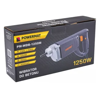 Вибратор за бетон + виброигла Powermat PM-WDB-1250M/ 1500W Вибратор за бетон + виброигла Powermat PM-WDB-1250M/ 1500W