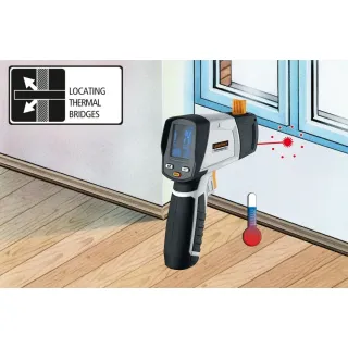 Безконтактен инфрачервен термометър/влагомер Laserliner CondenseSpot Plus