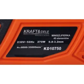 Мини прав шлайф KraftDele KD10750/ 270W