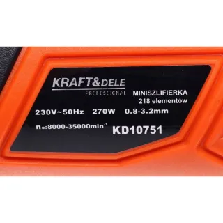 Мини прав шлайф KraftDele KD10751/ 270W