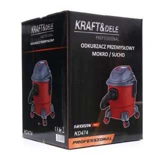 Индустриална прахосмукачка KraftDele KD474/ 1200W