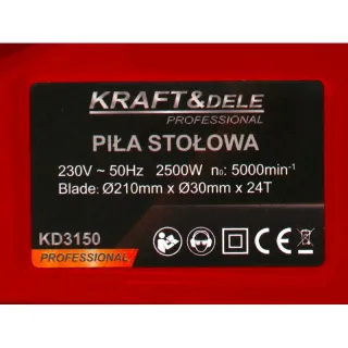 Настолен циркуляр KraftDele KD3150/ 2500W