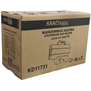 Газов калорифер KraftDele KD11731/ 25 kW Газов калорифер KraftDele KD11731/ 25 kW