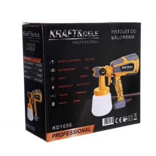 Електрически пистолет за боядисване KraftDele KD1656/ 1000мл