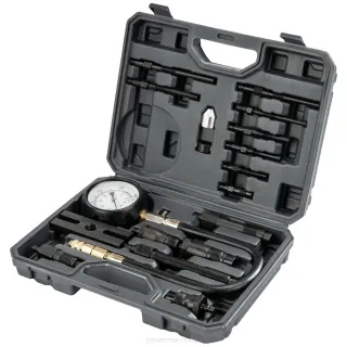 Комплект за тестване на компресия на дизелови двигатели Powermat PM-MCSD-16T/ 16 части