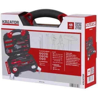 Куфар с инструменти Kreator KRT951004/ 48 части