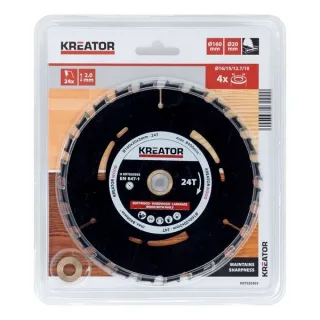 Диск за циркуляр Kreator KRT020303/ Ø160mm Диск за циркуляр Kreator KRT020303/ Ø160mm