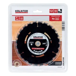 Диск за циркуляр Kreator KRT020304/ Ø165mm Диск за циркуляр Kreator KRT020304/ Ø165mm