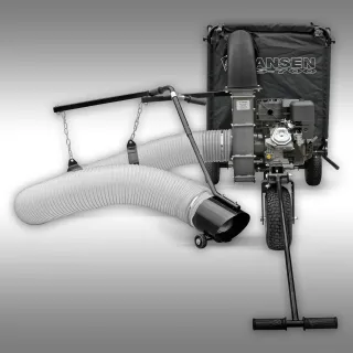 Бензинов листосъбирач/духалка за листа с ремарке Jansen LS-700/ 13 к.с.