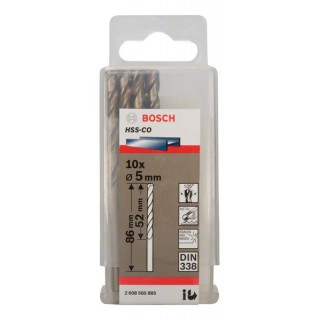 Свредло HSS-Co Standard line за метал на Bosch 5.0 mm - 10 броя Свредло HSS-Co Standard line за метал на Bosch 5.0 mm - 10 броя