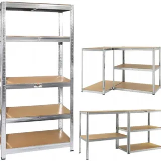 Метален стелаж REXXER RM-02-200/ 5 MDF рафта/ 175 кг/рафт