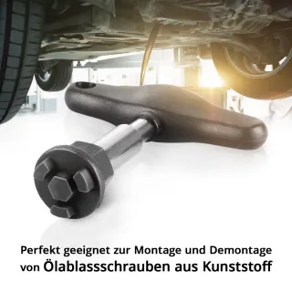 Комплект инструменти за източване на масло STAHLWERK 49086/ 9 части