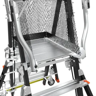 Стълба с предпазен кош Little Giant Cage Adjustable 3-5 Fiberglass/ 152 см Стълба с предпазен кош Little Giant Cage Adjustable 3-5 Fiberglass/ 152 см