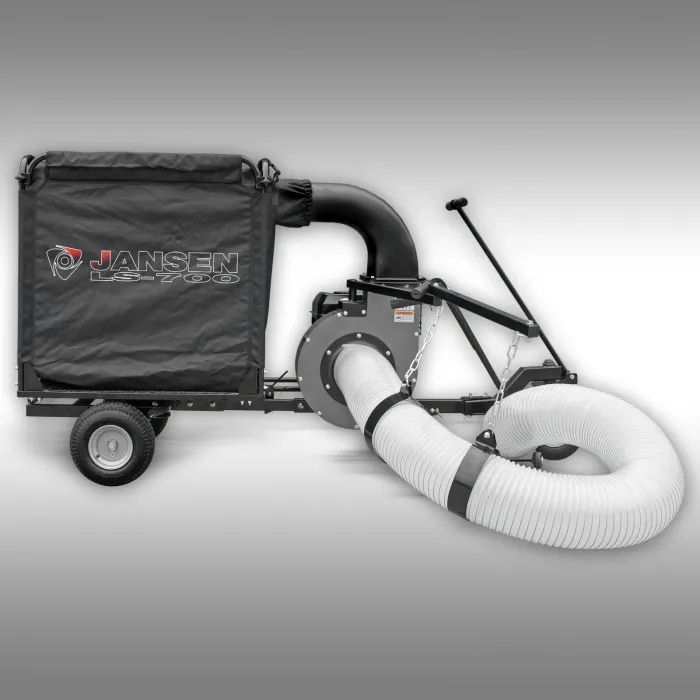 Бензинов листосъбирач/духалка за листа с ремарке Jansen LS-700/ 13 к.с.