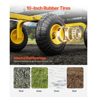 Метална градинска количка VEVOR V900/ 408 кг Метална градинска количка VEVOR V900/ 408 кг