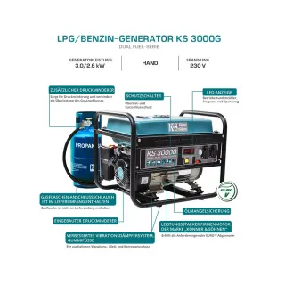 Генератор за ток LPG KOENNER-SOEHNEN KS 3000G/ 3.0kW