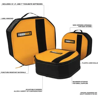 Комплект чанти за съхранение TOUGHBUILT TB-192-C/ 3 бр.