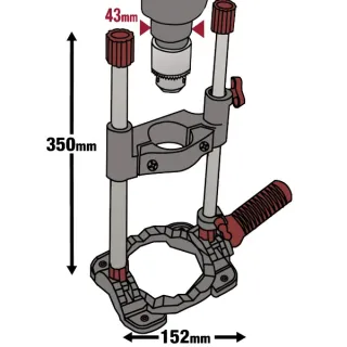 Стойка за бормашина MILESCRAFT DrillMate 1368 (за гнездо 43mm Ø)