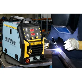 Инверторен заваръчен апарат KraftDele KD3434/ 255А Инверторен заваръчен апарат KraftDele KD3434/ 255А