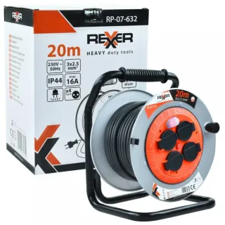 Удължител на метална макара REXXER RP-07-632/ 20 м Удължител на метална макара REXXER RP-07-632/ 20 м