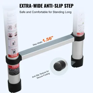 Телескопична сгъваема стълба VEVOR ML-2038P/ 3.8 м