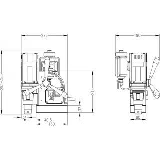 Магнитна бормашина Euroboor ECO.30/ 900 W