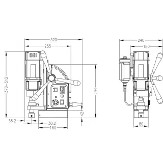 Магнитна бормашина Euroboor ECO.32T/ 1000 W