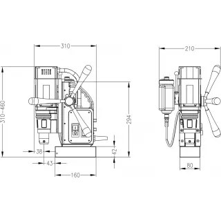 Магнитна бормашина Euroboor ECO.40S/ 1150 W