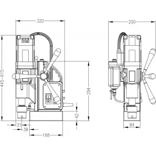 Магнитна бормашина Euroboor ECO.50S/ 1250 W
