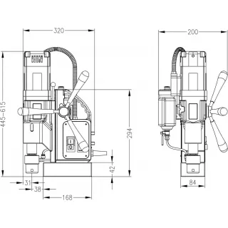 Магнитна бормашина Euroboor ECO.50S+/ 1250W