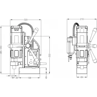 Магнитна бормашина Euroboor ECO.50+/T/ 1250 W