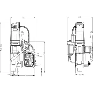 Магнитна бормашина Euroboor ECO.55S+/TA/ 1600 W