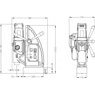 Магнитна бормашина Euroboor  ECO.100S+/TD/ 1900 W