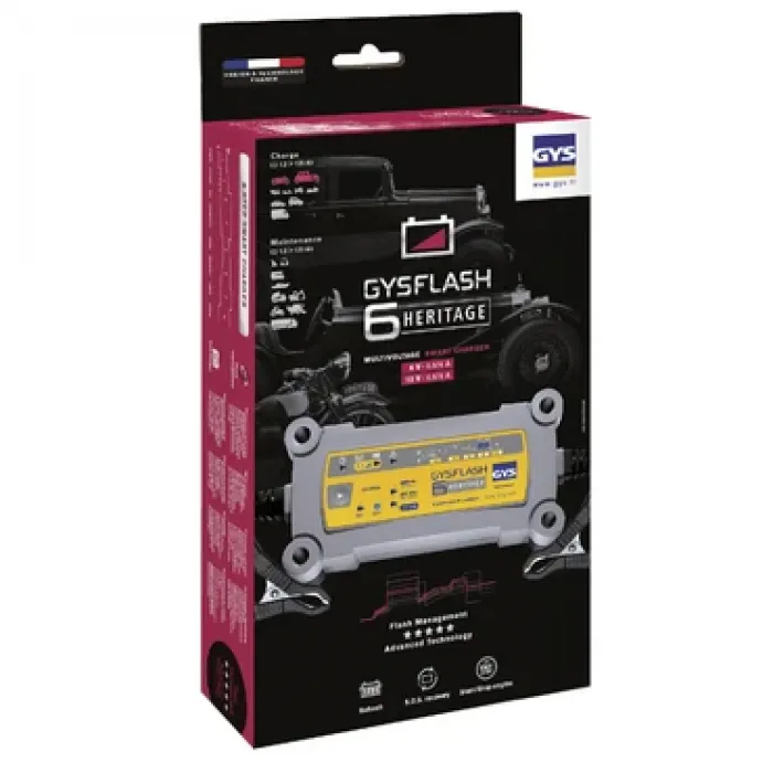 Зарядно устройство за акумулатор GYS GYSFLASH 6A HERITAGE/ 6 - 12V