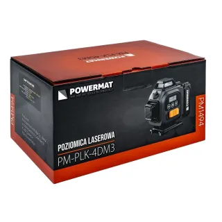 Лазерен нивелир със зелен лъч Powermat PM-PLK-4DM3/ 40 м