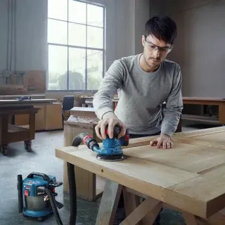 Акумулаторен ексцентършлайф BOSCH GEX 185-LI / 18V/ 4Ah
