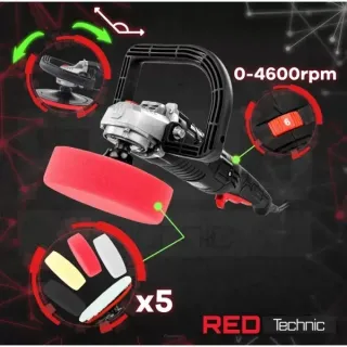 ПРОМО ПАКЕТ! Машина за полиране RED TECHNIC RTPS0088/ 2.4kW + Полир паста MA-FRA Polish Total 2.0 All in One/ 1000 гр