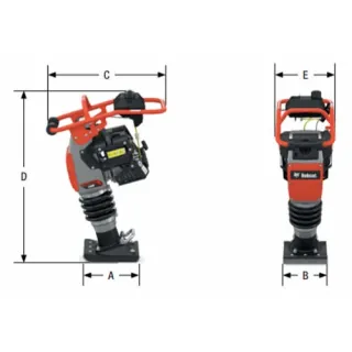 Трамбовка тип пачи крак с транспортни колела BOBCAT R60/ 3 к.с.