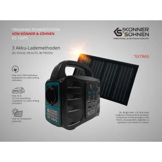  Акумулаторна соларна станция KOENNER-SOEHNEN KS 100PS/ 100W