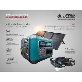 Акумулаторна соларна станция KOENNER-SOEHNEN KS 1200PS-FC/ 1200W