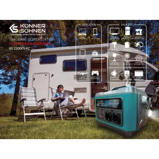 Акумулаторна соларна станция KOENNER-SOEHNEN KS 2200PS-FC/ 2200W