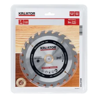 Диск за циркуляр KREATOR KRT020414/ 185 мм Диск за циркуляр KREATOR KRT020414/ 185 мм